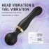 Double Ended Vibrating Wand Silicone Massager G Spot Vibrator 8 Unique Vibrating Functions Dildo Adult Sexy Product Type B   purple