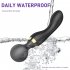 Double Ended Vibrating Wand Silicone Massager G Spot Vibrator 8 Unique Vibrating Functions Dildo Adult Sexy Product Type B   purple