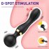 Double Ended Vibrating Wand Silicone Massager G Spot Vibrator 8 Unique Vibrating Functions Dildo Adult Sexy Product Type B   purple