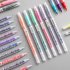 Double Head Marker Pen Multi Color Watercolor Water Based Hand Account Painting Pen Stationery Office Stationery Z02 brown 15cm