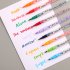 Double Head Marker Pen Multi Color Watercolor Water Based Hand Account Painting Pen Stationery Office Stationery R10 red 15cm