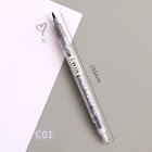 Double Head Marker Pen Multi Color Watercolor Water Based Hand Account Painting Pen Stationery Office Stationery C01 gray 15cm