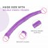 Double Head Tpe Color Crystal Simulation Penis Gay Female Masturbation Device Massage Device Black 31 5cm Double Head Medium M