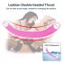 Double Head Tpe Color Crystal Simulation Penis Gay Female Masturbation Device Massage Device Black 31 5cm Double Head Medium M