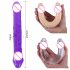 Double Head Tpe Color Crystal Simulation Penis Gay Female Masturbation Device Massage Device Black 31 5cm Double Head Medium M