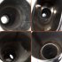 Double Inlet Outlet Exhaust Tips Muffler  Stainless Steel Straight Through Performance Muffler  Flat Drum Exhaust Tip Exhaust Pipe  Auto Exterior Accessories XH
