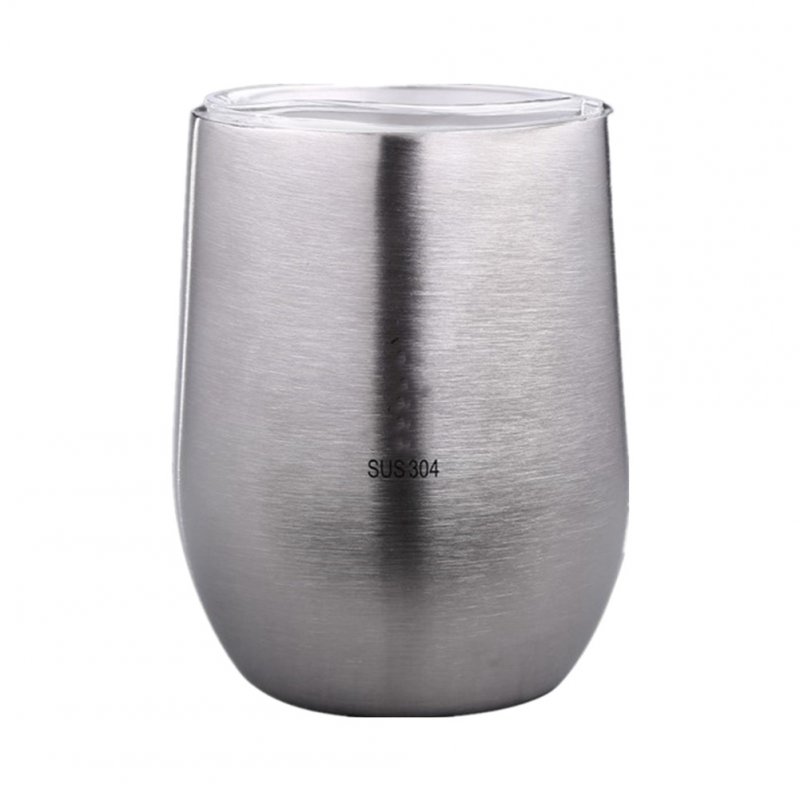 Double Layer Anti-scalding Water  Cup 304 Stainless Steel Coffee Cup Household Tableware As shown