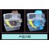 Double Layer Villa Shape Iron Wire Cage with Feeding Bowl Running Wheel Slide Toy for Pet Hamster blue 23 17 28cm
