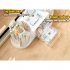 Double Rotating Desk Organizer With 3 Drawer  2 Rotating Pen Holders  1 Top Storage Box  Large Capacity Pencil Holder Cosmetic Display Case  For Home  School bl