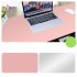 Double Sided Desk Mousepad Extended Waterproof Microfiber Gaming Keyboard Mouse Pad for Office Home School Pink   hibiscus purple Size  120x60
