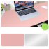 Double Sided Desk Mousepad Extended Waterproof Microfiber Gaming Keyboard Mouse Pad for Office Home School Brown   light gray Size  60x30