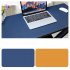 Double Sided Desk Mousepad Extended Waterproof Microfiber Gaming Keyboard Mouse Pad for Office Home School Sapphire   yellow Size  80x40