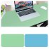 Double Sided Desk Mousepad Extended Waterproof Microfiber Gaming Keyboard Mouse Pad for Office Home School Light green   lake blue Size  60x30
