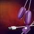 Double Vibrator G Spot Vibrator USB Charging Clitoral Massager Nipple Vibrator Pleasure Stimulator Sex Toy For Adult Couples Women Purple