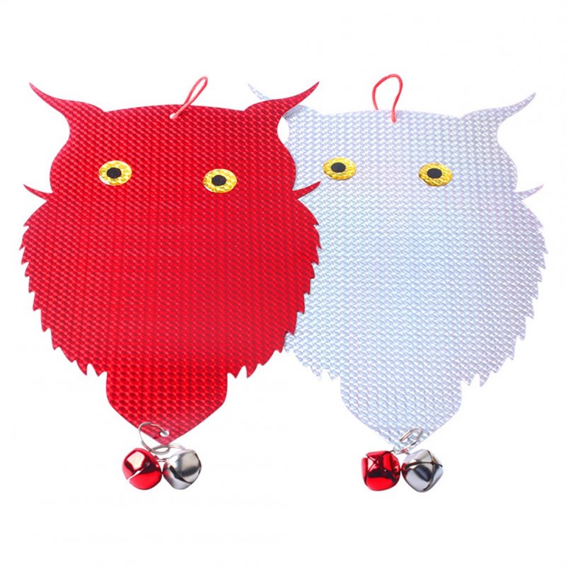 Double-sided Bird  Repellent Owl Shape Farm Vegetable Field Orchard Hanging Reflective Scarecrow Woodpecker owl