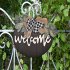 Double sided Welcome  Sign Wooden House Door Pendant Decorative Ornament Double sided WELCOME wooden house plate