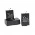 Double slot Battery Charger for GoPro fusion Sport DV Camera with USB Cable