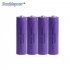 Doublepow 2 4 Pcs 1200mah 3 7V Li Ion Rechargeable Battery 18650 High Capacity Battery 2pcs flat end