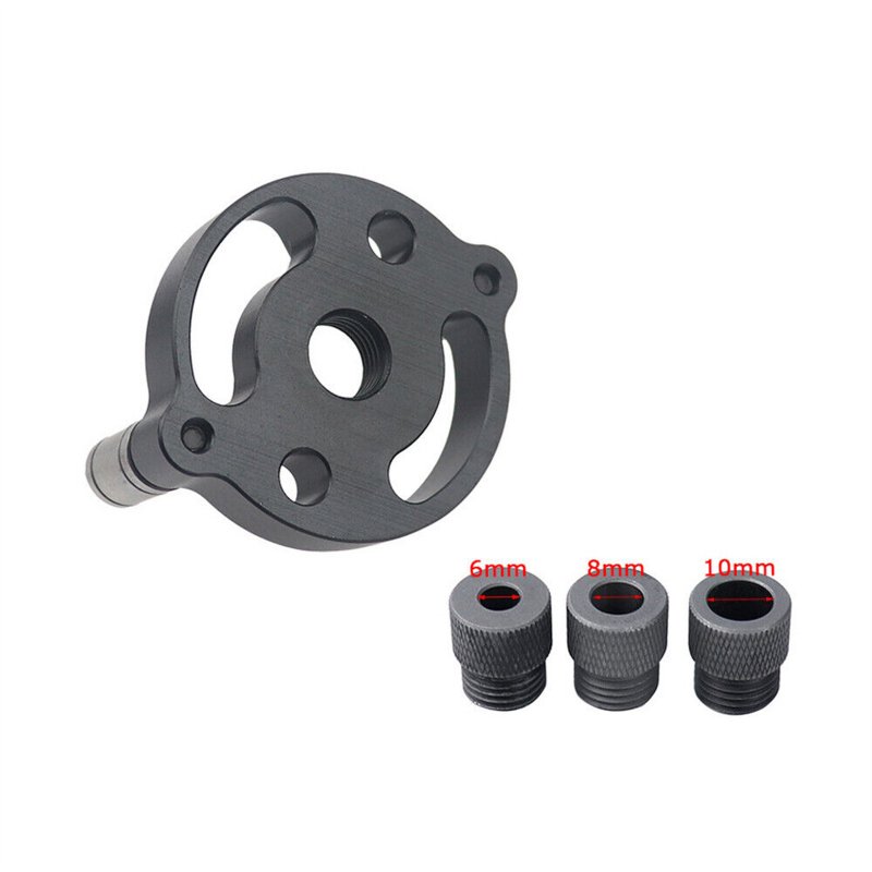Dowel Drill Guide, Self Centering Dowel Jig, Vertical Self Centering 0.2 Inch 0.3 Inch 0.4 Inch Locating Round Pin Drilling, High Strength Hand Drill Tools For Carpenter, Engineer Black 4PC---A1