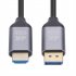 Dp to Hdmi Converter Cable Hd 4k 60hz Displayport to Hdmi Cable for PC TV Laptop Monitor Grey
