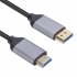 Dp to Hdmi Converter Cable Hd 4k 60hz Displayport to Hdmi Cable for PC TV Laptop Monitor Grey