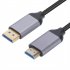 Dp to Hdmi Converter Cable Hd 4k 60hz Displayport to Hdmi Cable for PC TV Laptop Monitor Grey