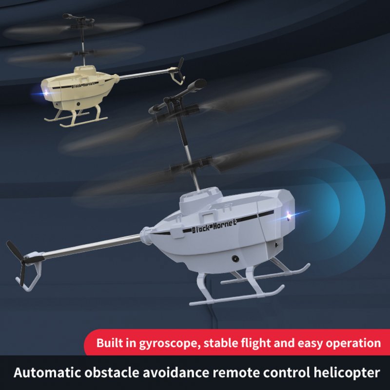 Remote Control Aircraft With Gyroscope 2.5-channel Obstacle Avoidance Helicopter Model Toys For Birtyday Gifts 