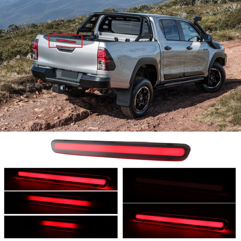 For Toyota Hilux VIGO 2018-2020 Car LED Rear Brake Light Middle Stop Third Tail High Brake Lamp Long red