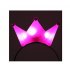 Dragonpad 1Pcs Light Up Crown Headband HairBand LED Flash Dressup For Club Bar Party Xmas Gift  Pink 