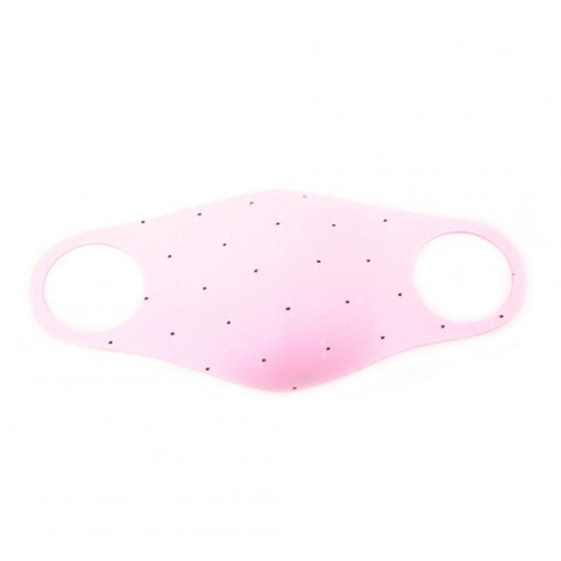 Drawstring Style Thin Mask Breathable Dustproof Ultra Soft Anti-fog for Women Men Pink regular_One size