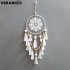 Dream Catcher Simple Wall Hanging Pendant Craft for Home Room Decoration white