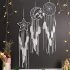 Dreamcatcher Moon Round Star Handmade Wall Ornament Girls Room Decoration Feather Dream Catcher round