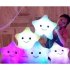 Dreamy 7 Colors Lighting Plush Star Shape Throw Pillow Toy for Birthday Party