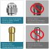 Drill Chuck Collet Set  Rotary Tool Accessories  1 32 Inch To 1 8 Inch Replacement 4486 Drill Keyless Bit With Built in Spring  4485 Nut  4486 Chuck  8 Copper C