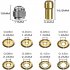 Drill Chuck Collet Set  Rotary Tool Accessories  1 32 Inch To 1 8 Inch Replacement 4486 Drill Keyless Bit With Built in Spring  4485 Nut  4486 Chuck  8 Copper C