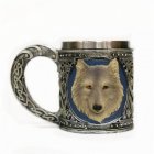 Drinking  Cup Tableware Water Cup Three dimensional Wolf Head Print Mug Picture section
