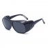 Driving Sunglasses Glasses Lens Windproof Sunscreen Googles for Cycling Outdoor Sports Black frame gray lens