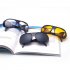 Driving Sunglasses Glasses Lens Windproof Sunscreen Googles for Cycling Outdoor Sports Black frame gray lens