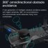 Drone 6k HD Dual Camera H9 Brushless 360 Degree Obstacle Avoidance Wifi Foldable Quadcopter RC Drone Black 3 Batteries