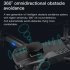 Drone HD Dual Camera H9 Brushless 360 Degree Obstacle Avoidance Wifi Foldable Quadcopter RC Drone Blue 4k 2 Batteries