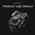 Drone HD Dual Camera H9 Brushless 360 Degree Obstacle Avoidance Wifi Foldable Quadcopter RC Drone Black 6k 1 Battery
