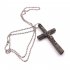 Drum Key Chain Necklace Cross Drum Head Wrench Jesus Cross Crucifix Tuning Accessories Screw Set Tool Kit  Gun color