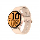 Dt4+ Men Smart Watch Wireless Charging Heart Rate Monitoring Bluetooth-compatible Calling Gps Tracking Sports Fitness Smartwatch Compatible For Android Ios Gold Silicone Strap