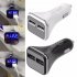 Dual 2 USB 5V 4 8A Intelligent Identification Port with LED Display Car Charger Adapter for Universal Cars
