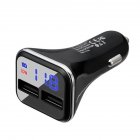 Dual 2 USB 5V 4 8A Intelligent Identification Port with LED Display Car Charger Adapter for Universal Cars