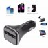Dual 2 USB 5V 4 8A Intelligent Identification Port with LED Display Car Charger Adapter for Universal Cars