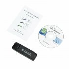Dual Band 1200Mbps USB WiFi Dongle Wireless LAN Adapter 802 11ac a b g n Laptop Black