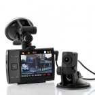 Dual Camera Car DVR with HD 720p resolution and a 3 5 inch display will be the perfect passenger by recording all the action