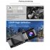 Dual Camera Car Dash Cam Full Hd 1080p Video Recorder Front Interior Cabin Cameras Night Vision Car Dvr Black