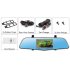 Dual Camera Rear Mirror Dash Cam brings extra security on the road with front and rear facing cameras and has clear playback on the 4 5 inch LCD display